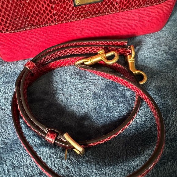 Dolce Gabbana Sicily - Genuine Leather - Medium Bag - Red - Picture 11 of 15